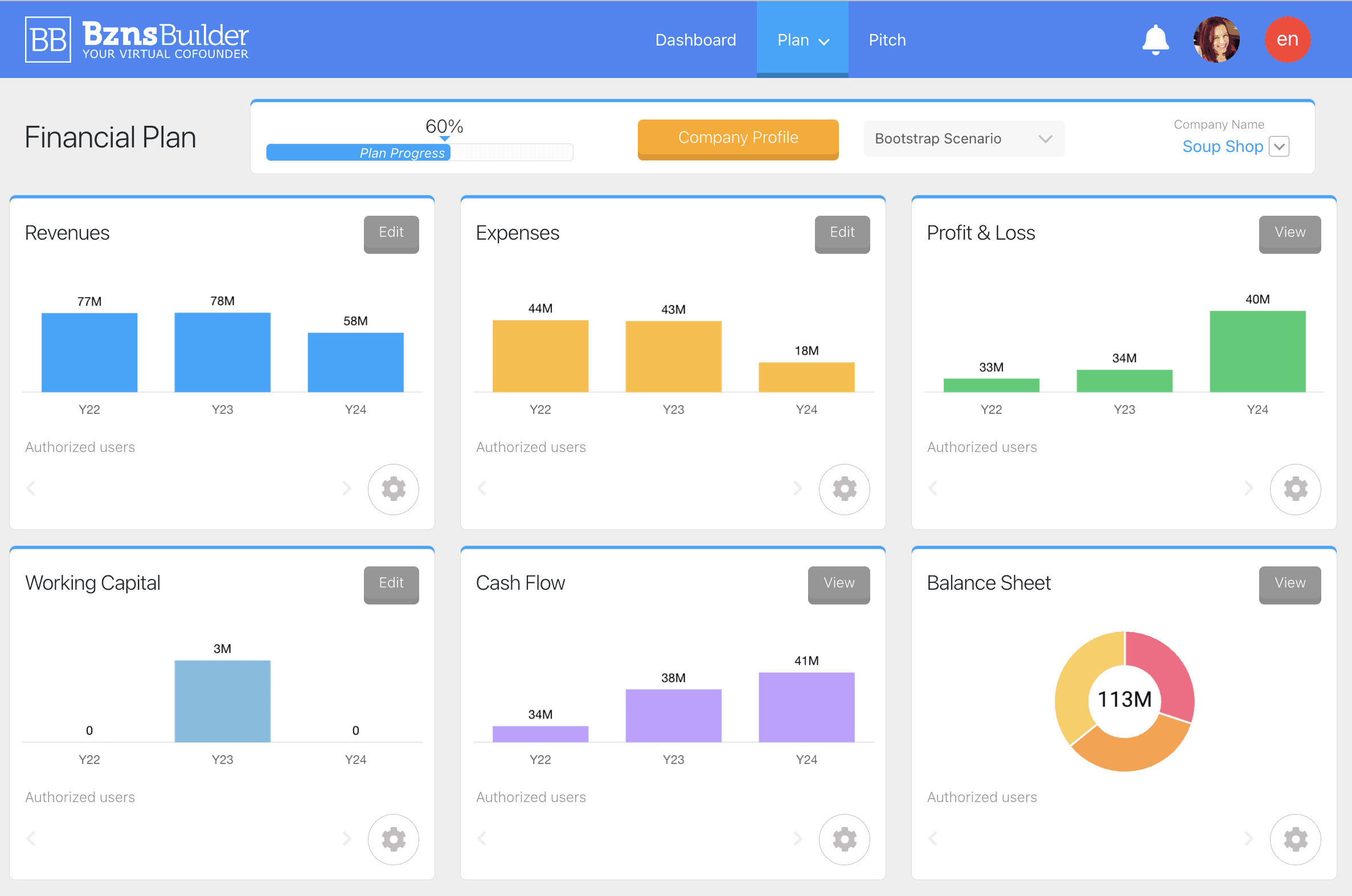 BznsBuilder Financials