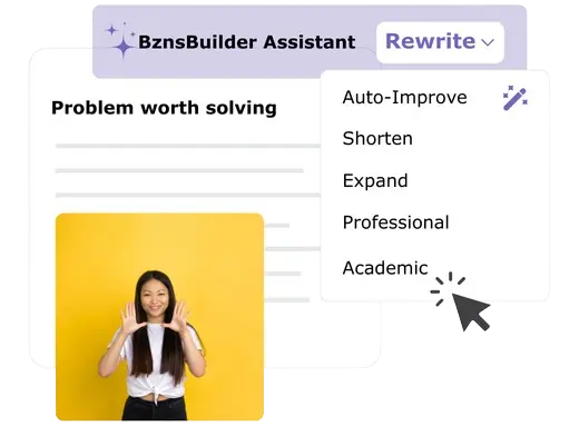 AI Powered BznsBuilder Assistant